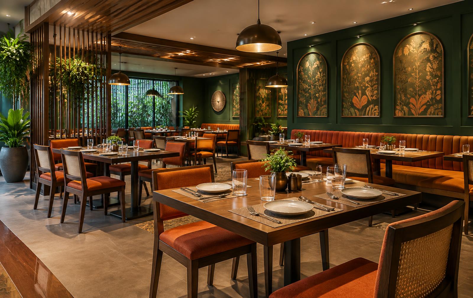 Representative premium restaurant ambience for Shukrana Palace